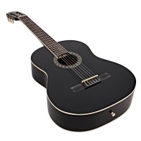 Chitara clasica din lemn, Decor, 104 cm, negru