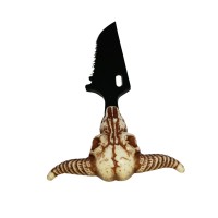 Cutit tactic de vanatoare , Death Spike, 9.5 cm, negru, teaca cu lant inclusa Cutit tactic de vanatoare , Death Spike, 9.5 cm, negru, teaca cu lant inclusa