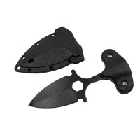Cutit tactic de vanatoare , Special Force, 8 cm, negru, teaca cu lant inclusa