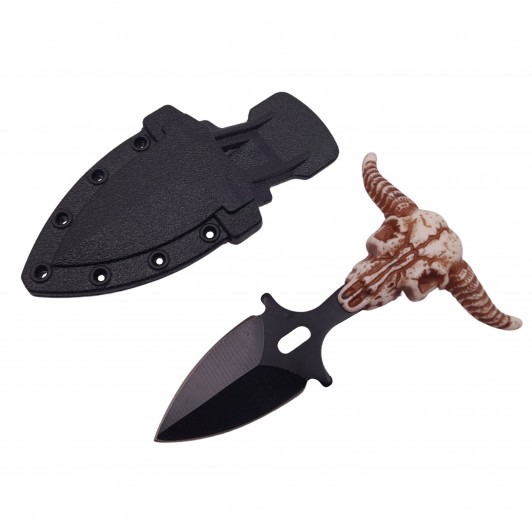 Cutit tactic de vanatoare , Death Valley, 9 cm, negru, teaca cu prindere curea