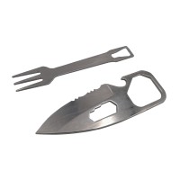 Set tacamuri pentru camping si drumetii  , cutit si furculita, multifunctional, 8.5 cm