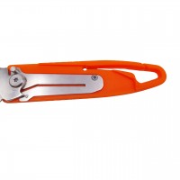 Set tacamuri pentru camping si drumetii  , cutit si furculita, tip briceag, 16 cm, portoc