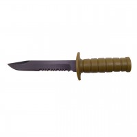 Cutit tactic de vanatoare , Military Specialist, 10 cm, kaki, teaca cu lant inclusa Cutit tactic de vanatoare , Military Specialist, 10 cm, kaki, teaca cu lant inclusa