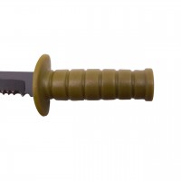 Cutit tactic de vanatoare , Military Specialist, 10 cm, kaki, teaca cu lant inclusa Cutit tactic de vanatoare , Military Specialist, 10 cm, kaki, teaca cu lant inclusa