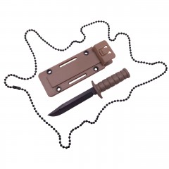 Cutit tactic de vanatoare , Military Convoy, 10 cm, gri, teaca cu lant inclusa