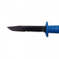 Cutit tactic de vanatoare , Military Specialist, 10 cm, albastru, teaca cu lant inclusa Cutit tactic de vanatoare , Military Specialist, 10 cm, albastru, teaca cu lant inclusa