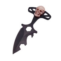 Cutit tactic de vanatoare , Broken Silence, 8 cm, negru, teaca cu lant inclusa Cutit tactic de vanatoare , Broken Silence, 8 cm, negru, teaca cu lant inclusa