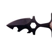 Cutit tactic de vanatoare , Broken Silence, 8 cm, negru, teaca cu lant inclusa Cutit tactic de vanatoare , Broken Silence, 8 cm, negru, teaca cu lant inclusa