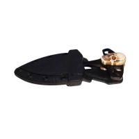 Cutit tactic de vanatoare , Broken Silence, 8 cm, negru, teaca cu prindere curea