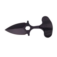 Cutit tactic de vanatoare , Spear Trap, 8 cm, negru, teaca cu prindere curea