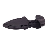 Cutit tactic de vanatoare , Spear Trap, 8 cm, negru, teaca cu prindere curea