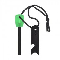 Set Amnar pentru camping si Fluier   , Ultimate Survival, otel inoxidabil, 11 cm