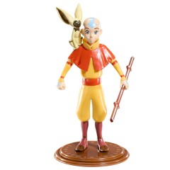 Figurina articulata The Avatar , Mighty Aang, editie de colectie, 18 cm, stativ inclus