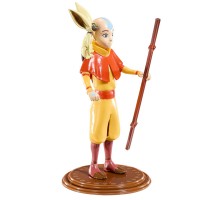 Figurina articulata The Avatar , Mighty Aang, editie de colectie, 18 cm, stativ inclus