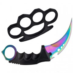 Set Box autoaparare si Cutit de vanatoare , 19 cm, otel