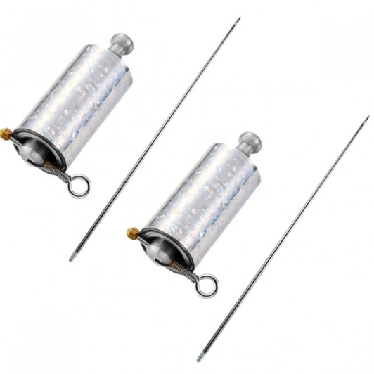 Set de 2 Bastoane extensibile pentru antrenament  ,Automat , 150 cm , Argintiu