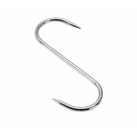 Set doua Carlige afumatoare carne , macelarie  , 17 cm , inox