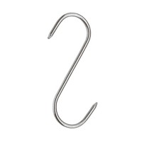 Set sase Carlige afumatoare carne , macelarie   , 17 cm , inox