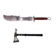 Set Topor Tactical Surivour, 38 cm si Sabie de vanatoare , Dragon Stance , DEPOX® , Cutit de aruncat