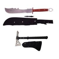 Set Topor Tactical Surivour, 38 cm si Sabie de vanatoare , Dragon Stance , DEPOX® , Cutit de aruncat Set Topor Tactical Surivour, 38 cm si Sabie de vanatoare , Dragon Stance , DEPOX® , Cutit de aruncat