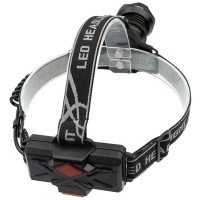 Lanterna de cap LED XHP160 Ultra-Bright, zoom, intensitate interschimbabila, aluminiu, negr