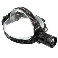 Lanterna puternica de cap LED XHP160, profesionala , intensitate interschimbabila, aluminiu