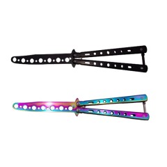 Set doua briceaguri fluture de antrenament , Black Distortion, otel inoxidabil Set doua briceaguri fluture de antrenament , Black Distortion, otel inoxidabil