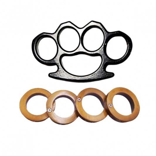 Set doua boxuri autoaparare ,Antique Justice otel inoxidabil