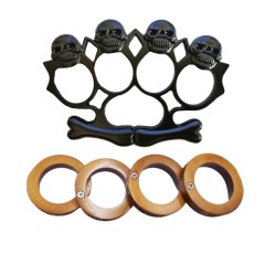Set doua boxuri autoaparare Craniu , otel inoxidabil
