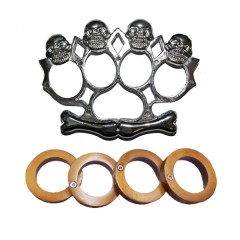 Set doua boxuri autoaparare  Nevermore, otel inoxidabil, multicolor