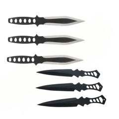 Set trei cutite de aruncat, Anarchy Way si 3 cutite de aruncat Ballistic Blades,  ,otel i