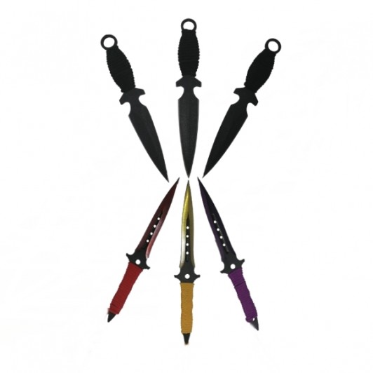 Set trei cutite de aruncat, Ninja Assasin si Set trei cutite de aruncat, Black Fury,  ote