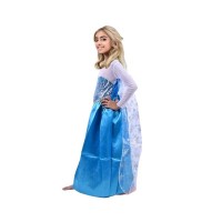 Rochie carnaval printesa Elsa Frozen, Albastru , Halloween, 3-5 ani, 100-110 cm