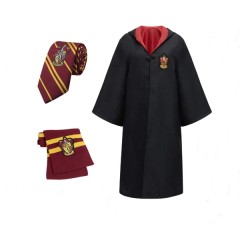 Costum carnaval copii Harry Potter, cu cravata si fular,  , 5-7 ani