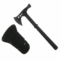 Set doua Topoare Survivor, otel inoxidabil,  negru, 39 cm, teaca inclusa