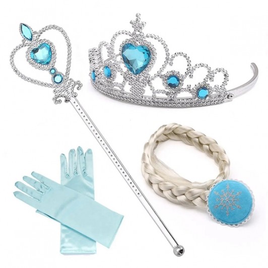 Set patru accesorii printesa Elsa Frozen ,  3-12 ani