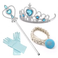 Set rochie si patru accesorii Elsa Frozen, 5-7 ani, Carnaval Set rochie si patru accesorii Elsa Frozen, 5-7 ani, Carnaval
