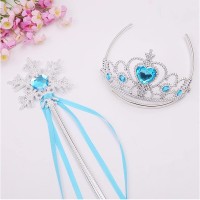 Set rochie si trei accesorii Elsa Frozen,  5-7 ani, Carnaval