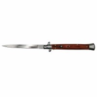 Set 3 Bricege automate, Italian Blade, Stiletto,  otel inoxidabil, 33 cm, husa inclusa, maro