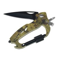 Set Topor Survivor, Carabina multifunctionala si Briceag Stiletto,   otel
