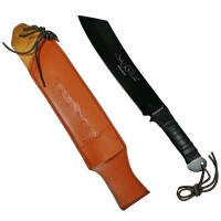 Set Cutit de vanatoare,40 cm si Maceta Rambo 56,5 cm,   Teaca inclusa