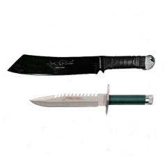 Set Cutit de vanatoare First Blood si Maceta Rambo,   Teaca inclusa