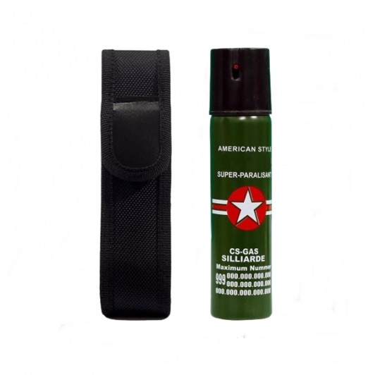Spray cu piper, Military Defense,  Auto-aparare, 60 ml, Verde