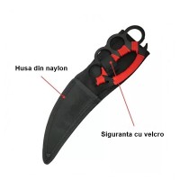 Cutit de vanatoare Cobra Red, 25 cm, husa inclusa Cutit de vanatoare Cobra Red, 25 cm, husa inclusa