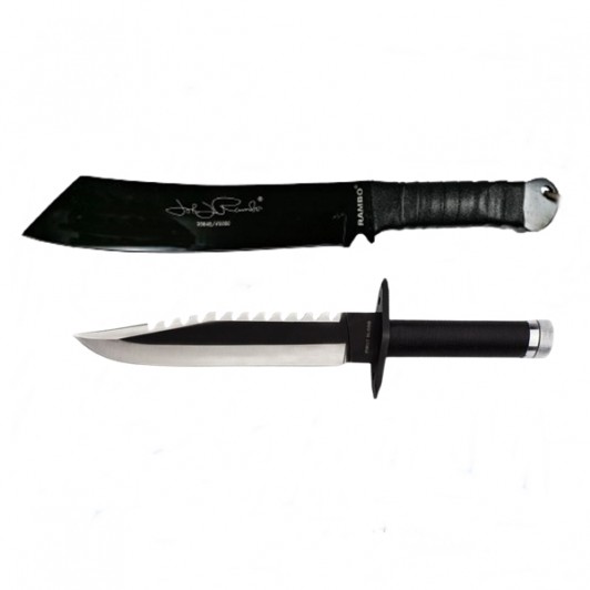 Set Cutit de vanatoare, 35 cm si Maceta, 43 cm, Teaca inclusa Set Cutit de vanatoare, 35 cm si Maceta, 43 cm, Teaca inclusa