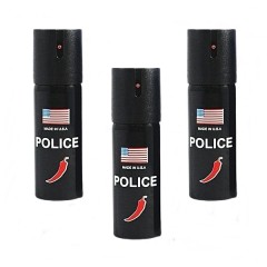 Set 3 bucati Spray paralizant chili USA Police,   , 60 ml, husa inclusa