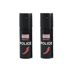 Set 2 bucati Spray paralizant chili USA Police,   , 60 ml, husa inclusa