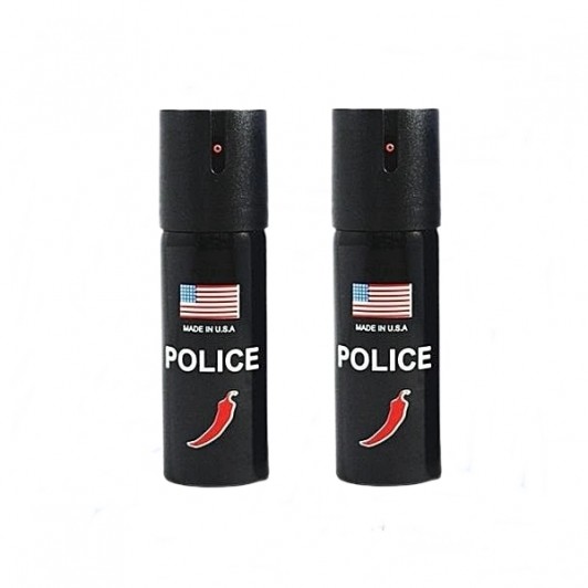 Set 2 bucati Spray paralizant chili USA Police,  60 ml, husa inclusa