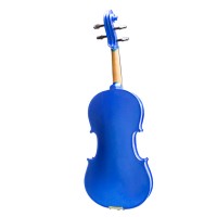 Vioara clasica , marime 4/4, lemn, doua arcusuri, albastra, toc din material Vioara clasica , marime 4/4, lemn, doua arcusuri, albastra, toc din material