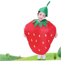 Costum fruct Capsuna,  rosu, marime universala